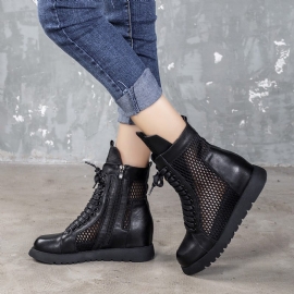 Wedge Hollow Boots Zwart