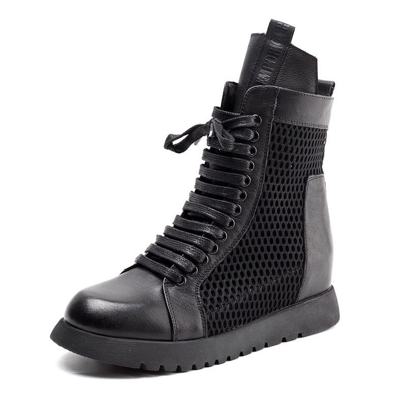 Wedge Hollow Boots Zwart