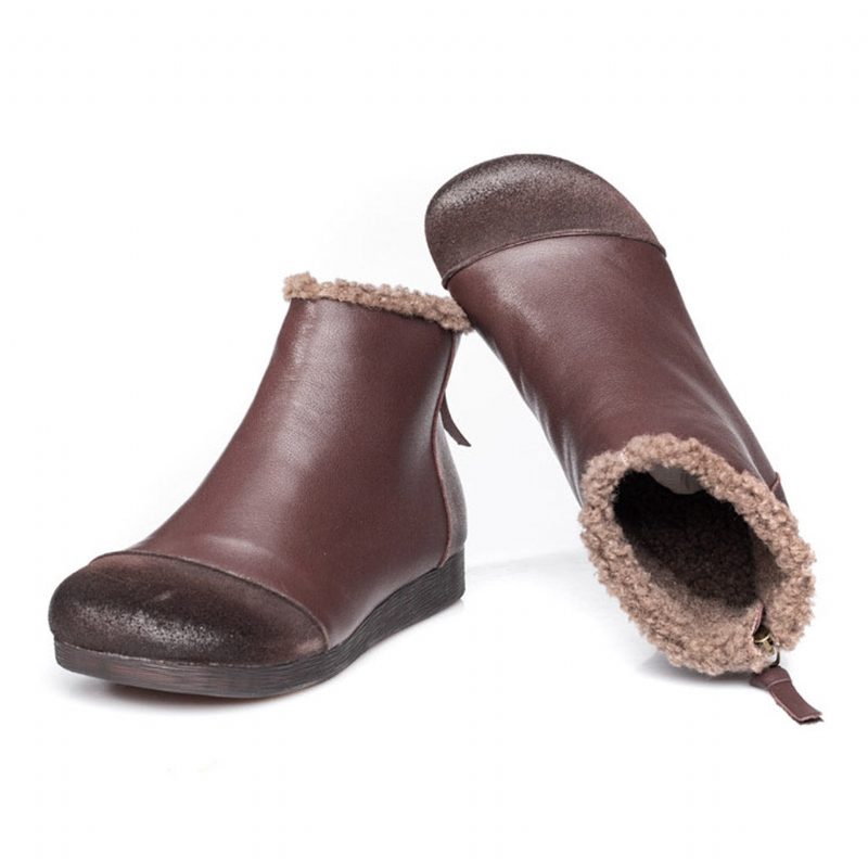 Winter Pluche Retro Dames Laarzen | Cadeau Schoenen