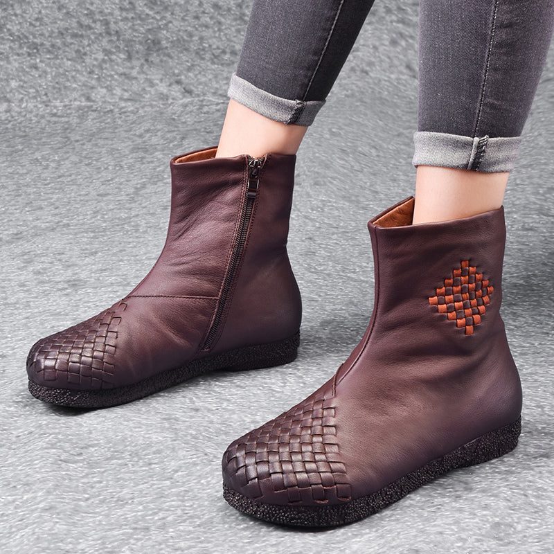 Winter Retro Fluwelen Dames Laarzen | Cadeau Schoenen