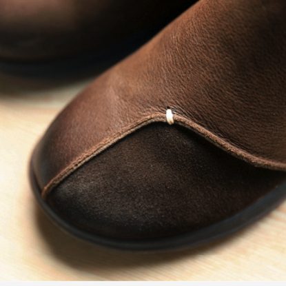 Zachte Leren Stiksels Retro Laarzen | Cadeau Schoenen