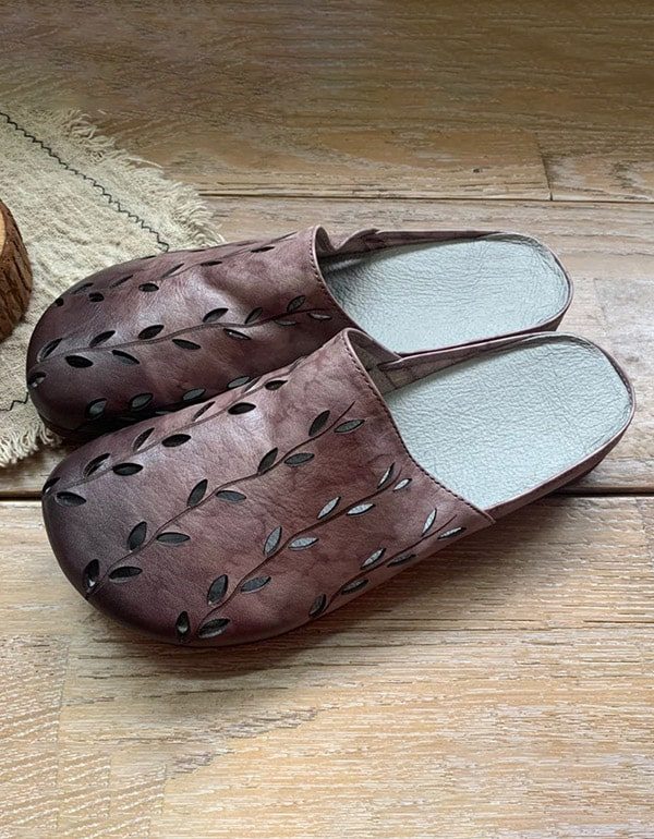 Comfortabele Slip-on Retro-slippers Voor Dames