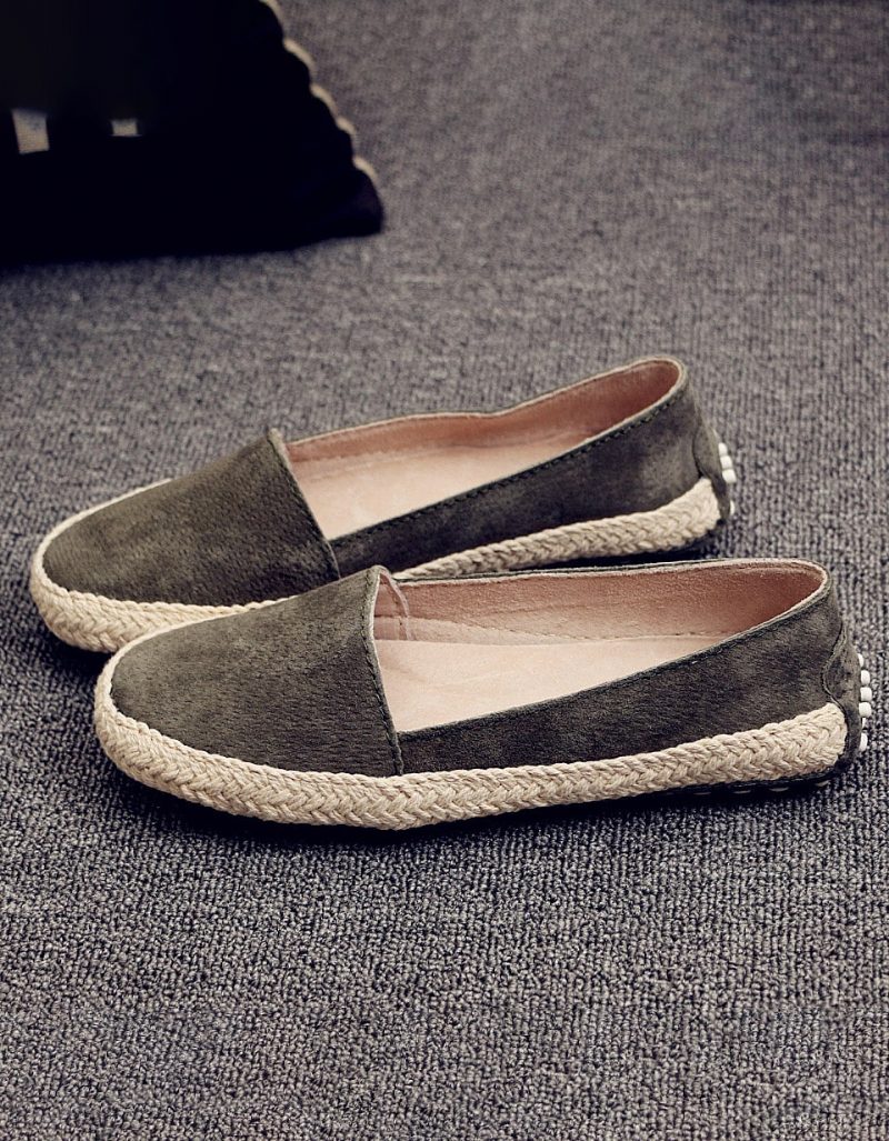 Eenvoudige Handgemaakte Comfortabele Platte Loafers