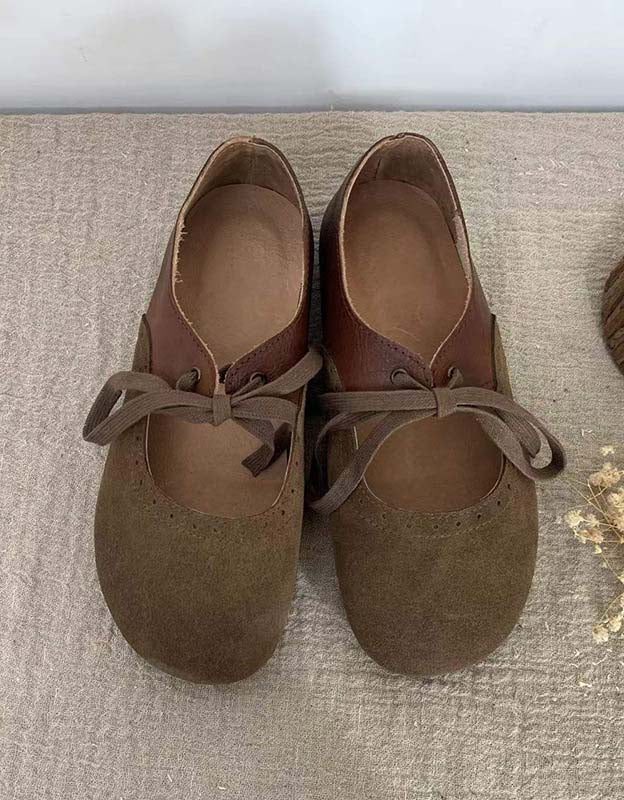 Handgemaakte Retro Balletschoenen Met Veters Voor Dames