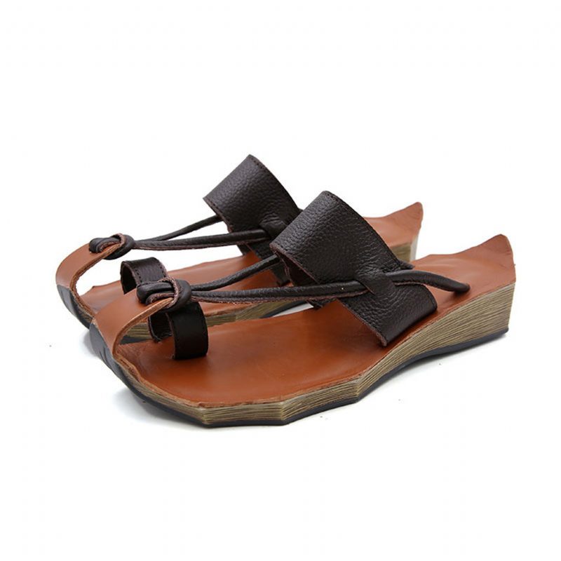 Handgemaakte Retro Zomer String Sandalen | Cadeau Schoenen