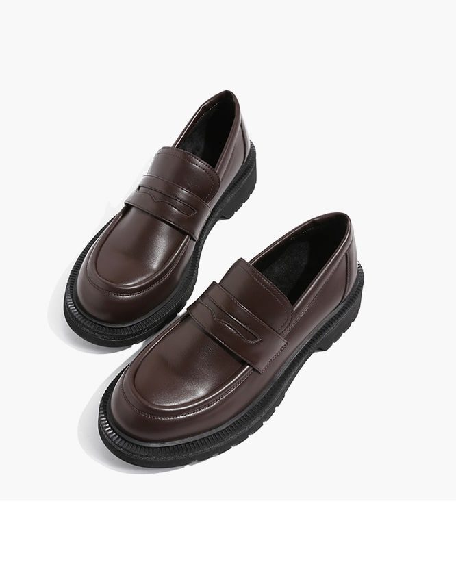 Klassieke Vintage Dames Loafers Zwart