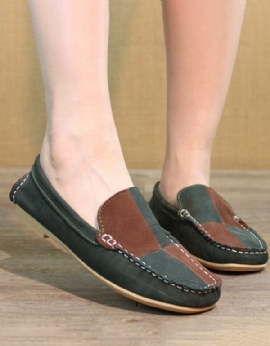 Platte Handgemaakte Leren Loafers