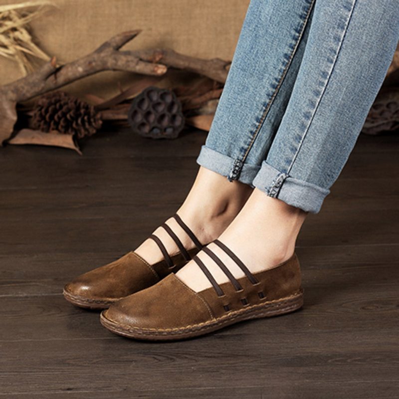 Retro Comfortabele Zachte Dames Platte Schoenen | Cadeau Schoenen