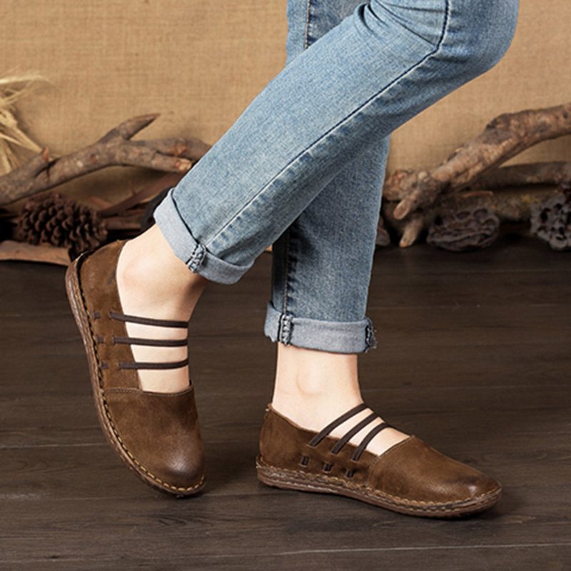 Retro Comfortabele Zachte Dames Platte Schoenen | Cadeau Schoenen