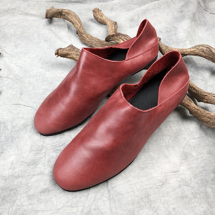 Retro Eenvoudige Platte Damesschoenen | Cadeau Schoenen