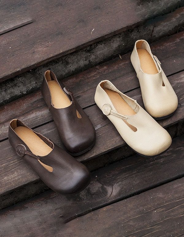 Retro Slip On Comfort Dames Platte Schoenen