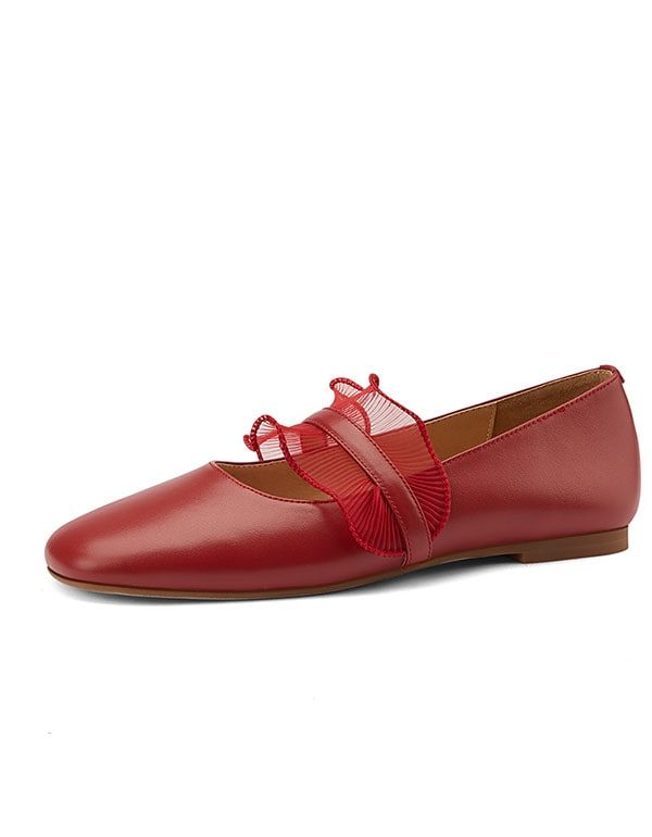 Vrouwen Lente Retro Platte Schoenen Leuk