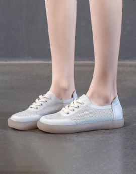 Witte Vrijetijdsschoenen Voor Dames 35-41