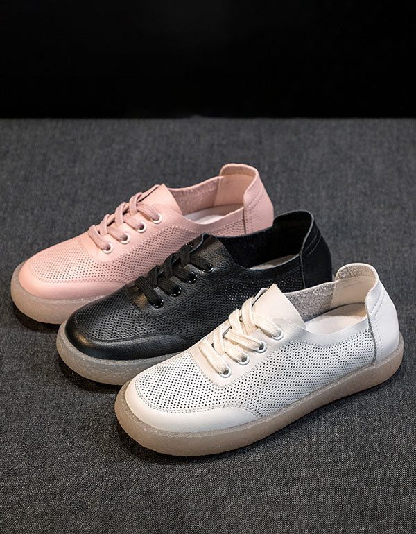 Witte Vrijetijdsschoenen Voor Dames 35-41