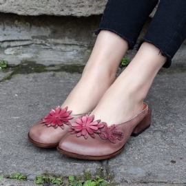 Zomer Retro Bloem Pantoffels | Cadeau Schoenen