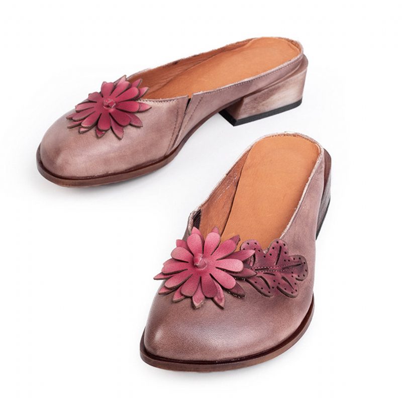 Zomer Retro Bloem Pantoffels | Cadeau Schoenen