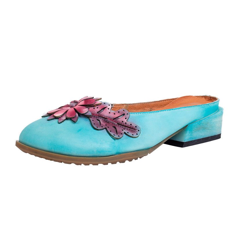 Zomer Retro Bloem Pantoffels | Cadeau Schoenen