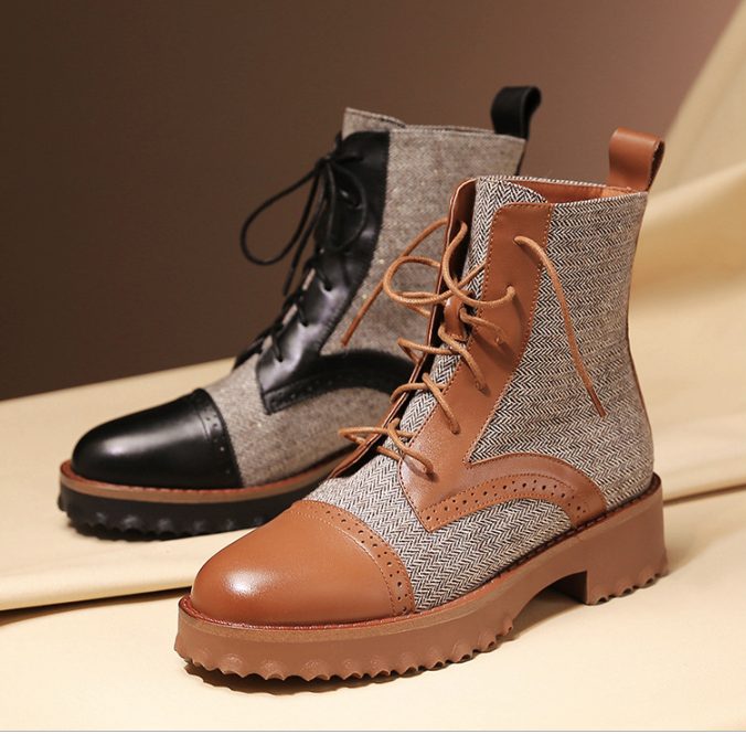 Geschenkschoenen Herfst Winter Dikke Mode Dames Martin Laarzen 35-42