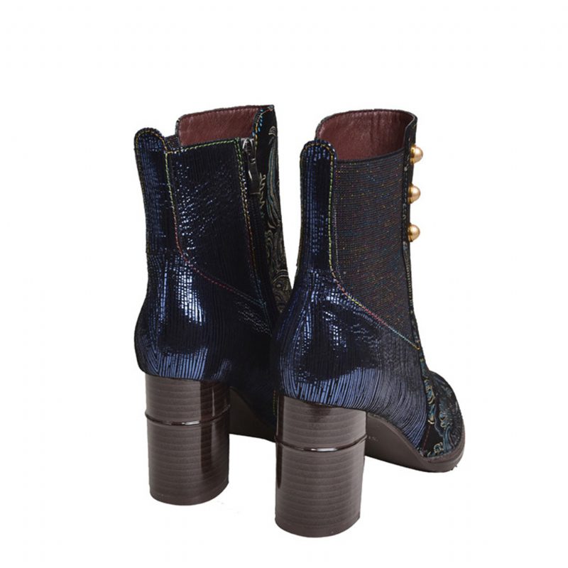 Herfst Winter Lederen Dikke Vintage Enkel Dames Laarzen | Geschenkschoenen 36-42