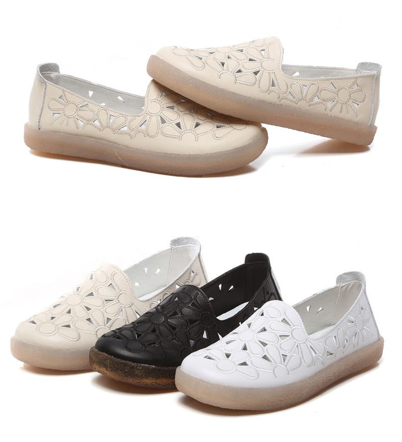 Holle Leren Dames Casual Platte Schoenen 34-41 | Cadeau Schoenen