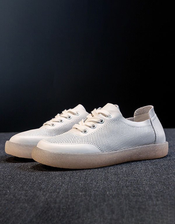 Witte Vrijetijdsschoenen Voor Dames 35-41