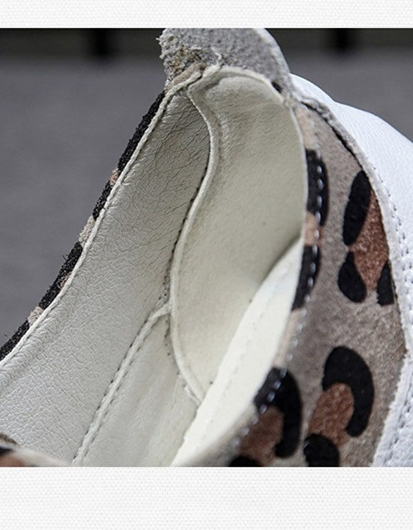 Casual Schoenen Van Canvas Voor Dames Met Luipaardprint