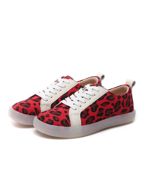 Casual Schoenen Voor Dames Met Luipaardprint