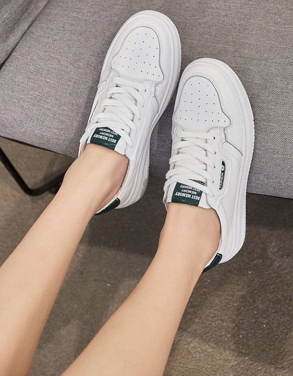 Casual Witte Leren Damessneakers