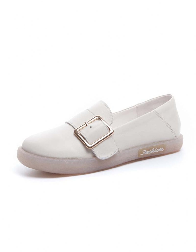 Comfortabele Slip-on Lente Lederen Sneakers