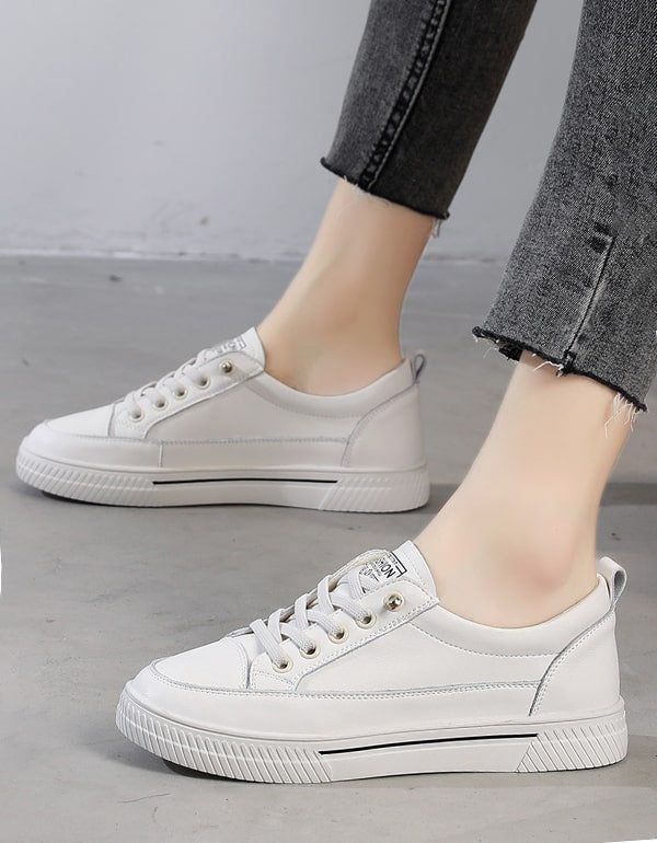 Dames Lente Casual Leren Sneakers