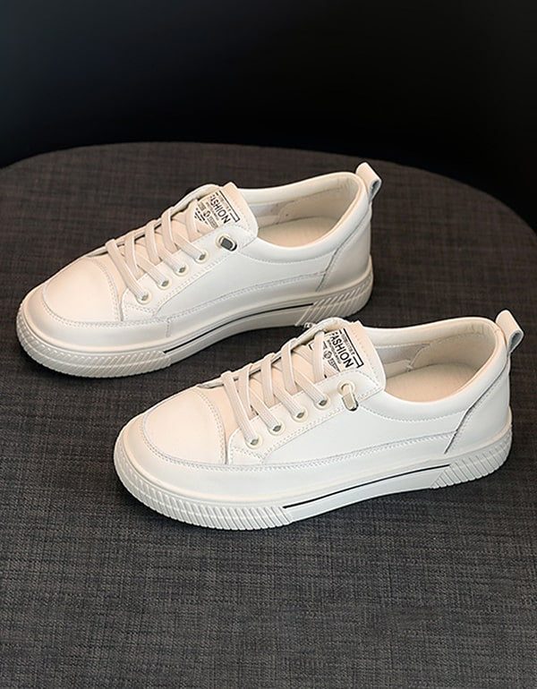 Dames Lente Casual Leren Sneakers