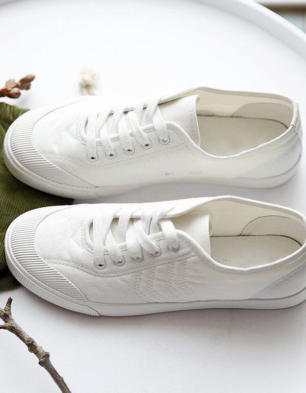 Zomer Lente Canvas Wandelschoenen Wit 41-44