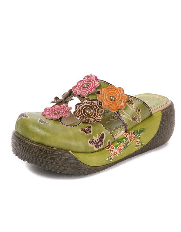 Zomer Platform Retro Etnische Pantoffels 35-42