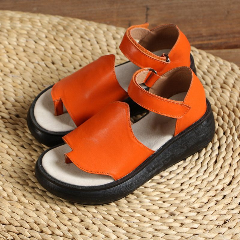 Dames Velcro Zomer Wedge Sandalen