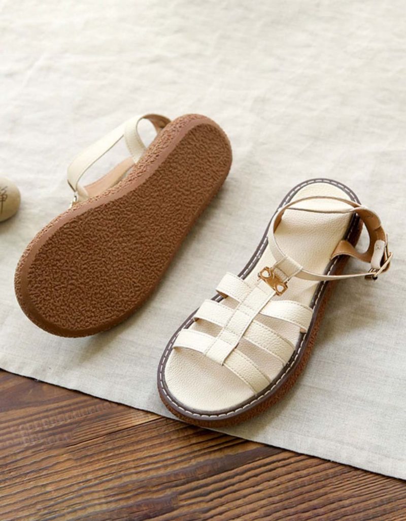 Handgemaakte Retro Sandalen Met Bandjes Holiday