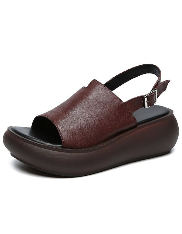 Open Teen Slingback Sleehak Sandalen Voor Dames