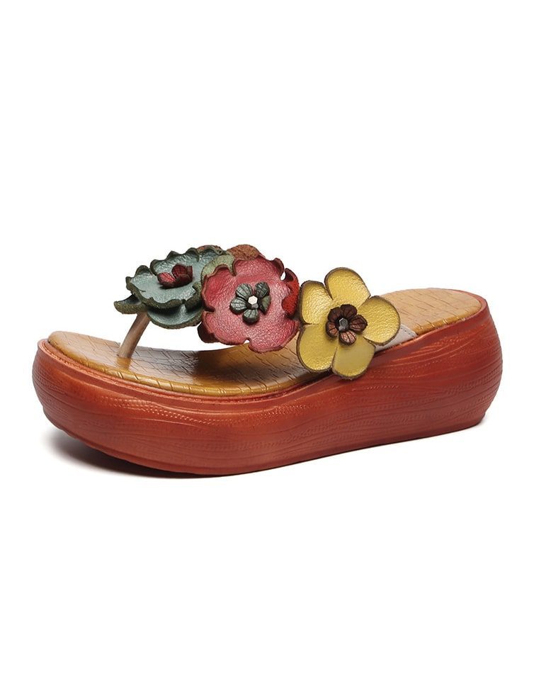 Retro Leren Slippers 2022 Zomer Strand Slippers