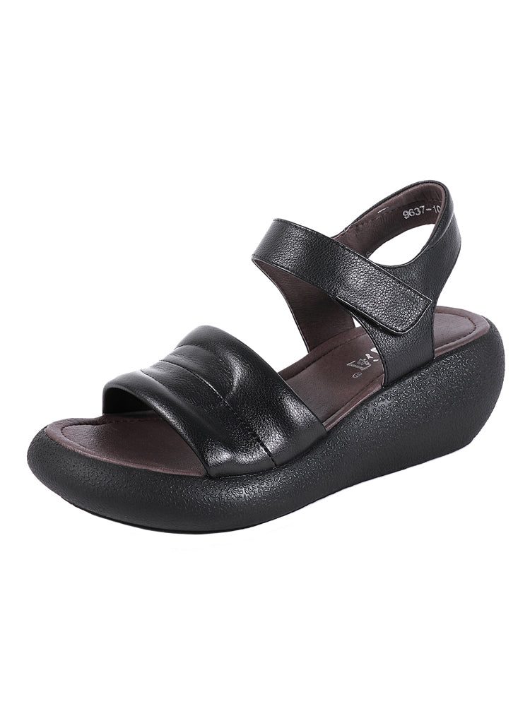 Retro Zomersandalen Voor Dames Met Sleehak