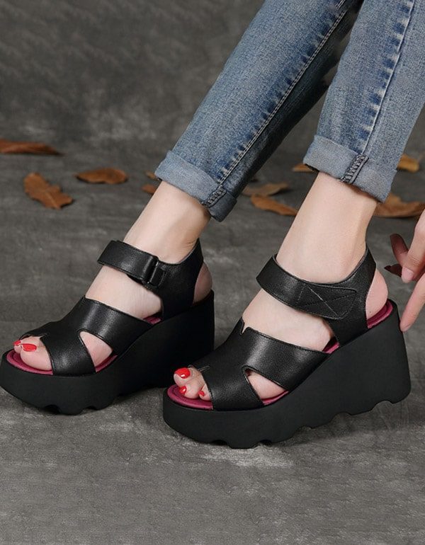 Waterdichte Zomersandalen Met Hoge Hakken Voor Dames