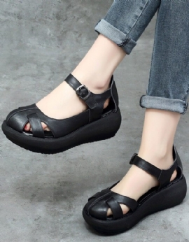 Wedge-sandalen Met Bandjes Voor Dames