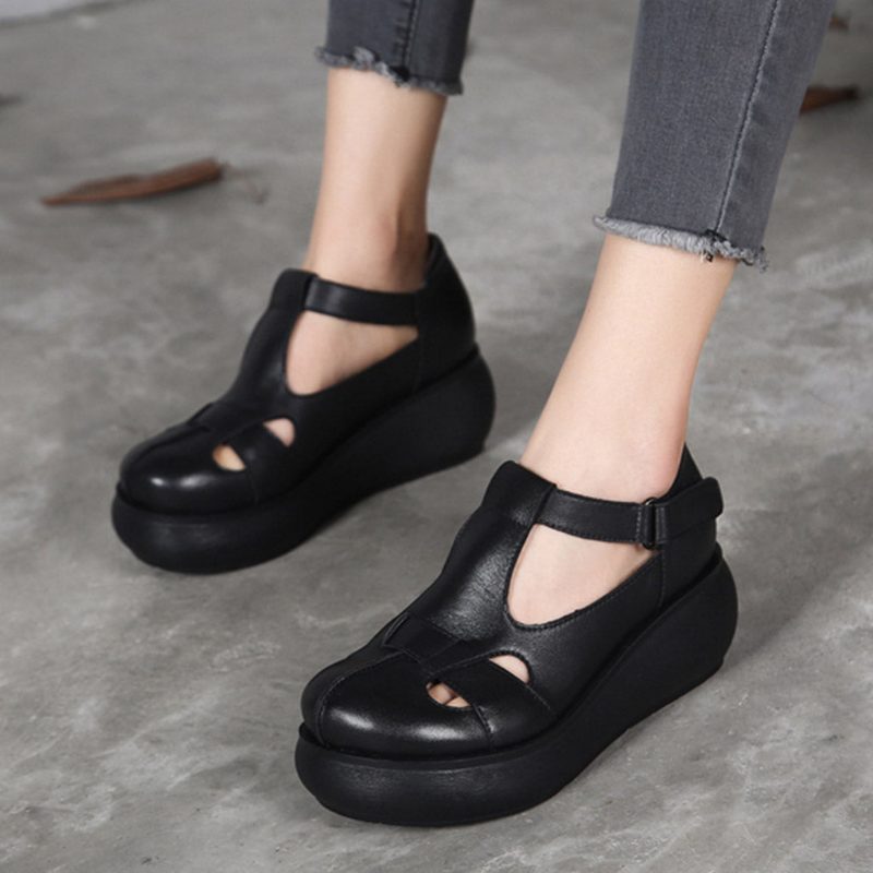 Zomer 2022 Handgemaakte Wedge Sandalen