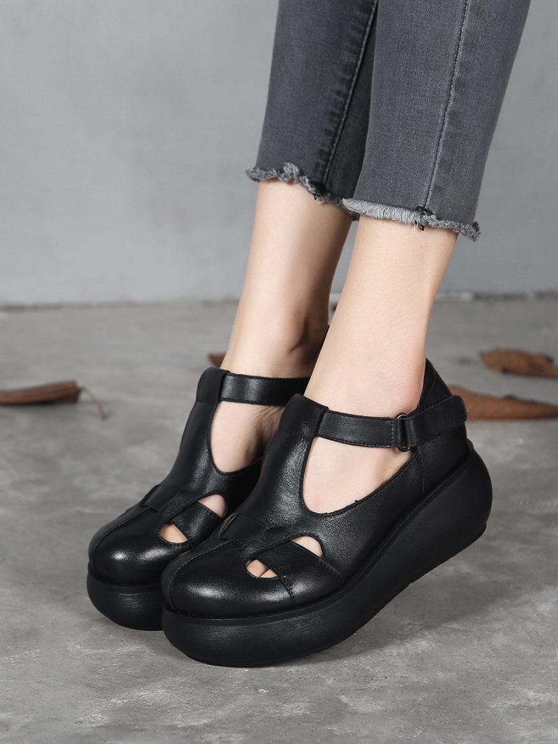 Zomer 2022 Handgemaakte Wedge Sandalen