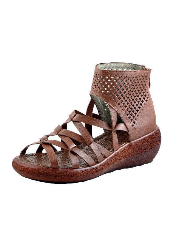 Zomer Open Teen Cross Strap Platform Sandalen