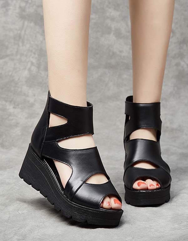 Zomer Open-teen Enkel Wedges Sandalen