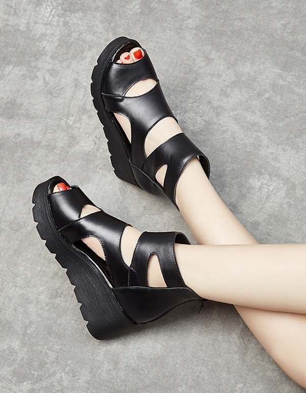 Zomer Open-teen Enkel Wedges Sandalen