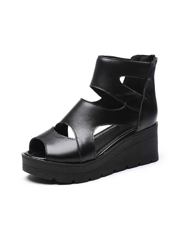 Zomer Open-teen Enkel Wedges Sandalen