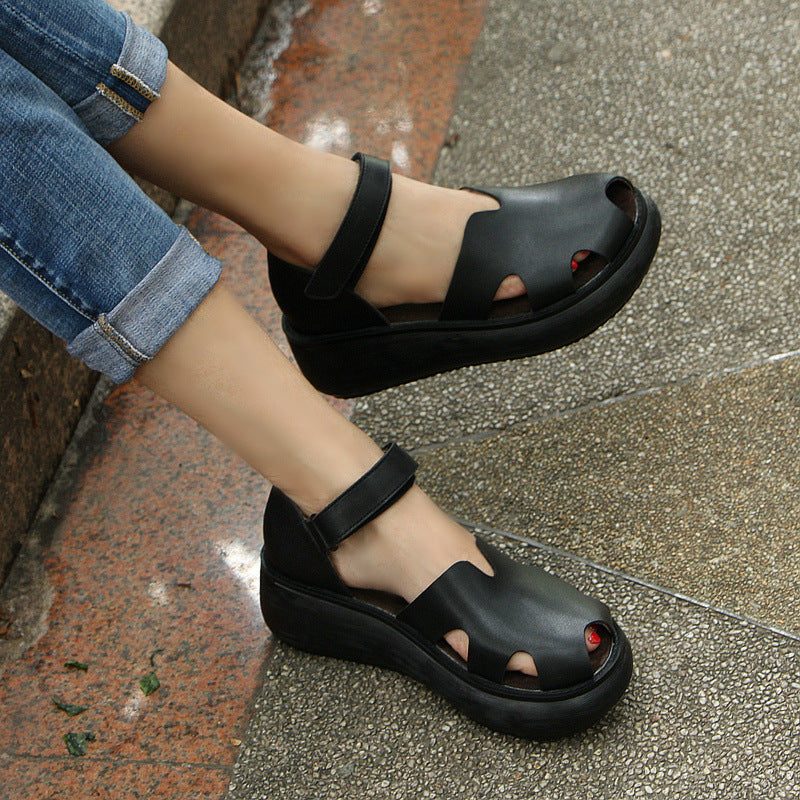 Zomer Wedge Retro Damessandalen | Cadeau Schoenen