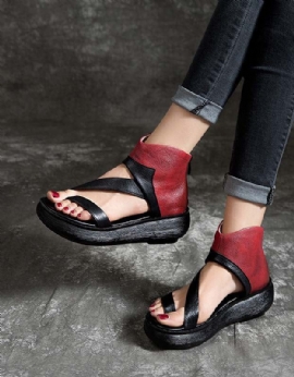 Zomer Wedge Retro Mode Band Sandalen