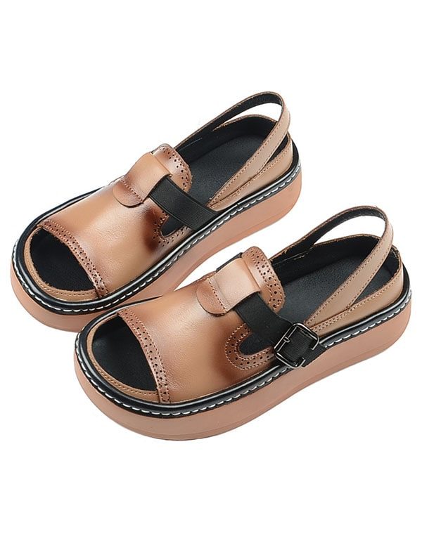 Zomermode Open Teen Platform Sandalen