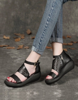 Zomersandalen Met Sleehak Voor Dames